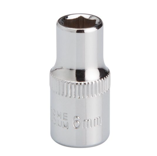головка торцевая шестигранная 1/4"  7 мм CrV ET-0437 - зображення 2