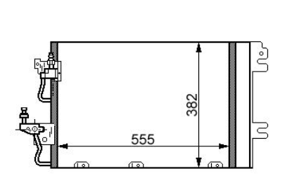 Радиатор кондиционера 1.4i 16V, 1.6i 16V, 1.8i 16V UT [OE. 1850096 - 93178958]