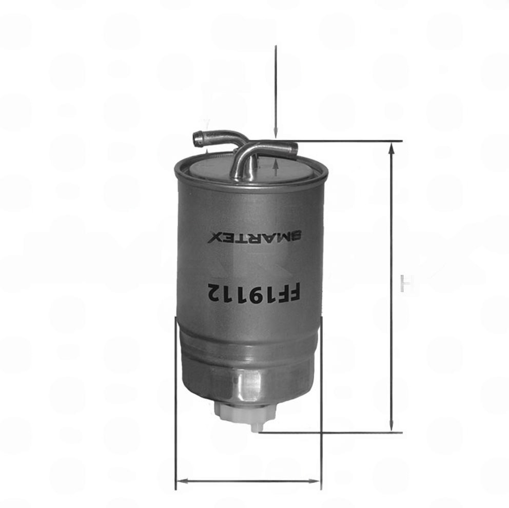 фильтр топливный VW LT 2.4D/T3 1.6D/TD ->88, Golf II ->87 (без подогр.)  (SMARTEX)