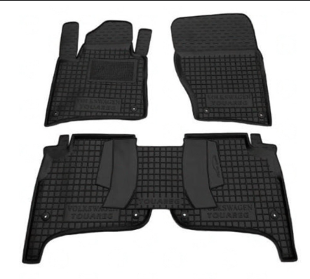 коврики салона VW Touareg, Porsche Cayenne 2010-2018  борт 2,5см, с перемычкой