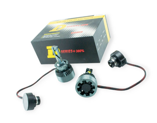 лампа LED D4 12V M18D 6000K 7000L 70W радиатор c вентилятором + обманка