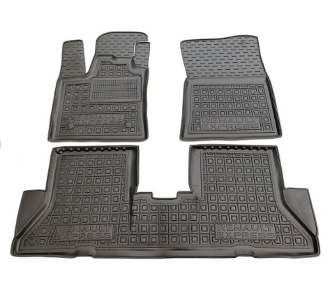 коврики салона Renault Express II 2021-> борт 2,5см, с перемычкой