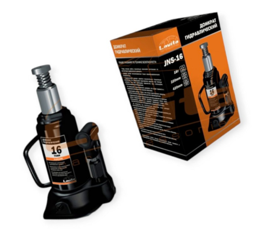 домкрат гидравл. 16Т 220-420мм  (коробка) Lavita