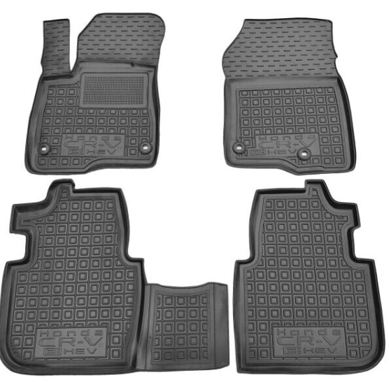 коврики салона Honda CR-V E-HEV 2022-> борт 2,5см, с перемычкой