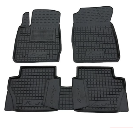 коврики салона Ford Fiesta VI 2008-2017 борт 2,5см, с перемычкой