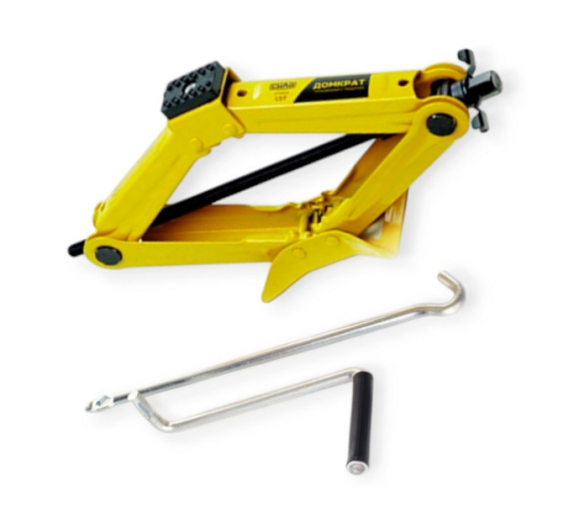 домкрат ромбовый  1,5Т  95-370мм  резиновая опора Сила