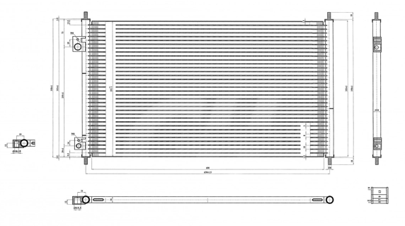 радиатор кондиционера Honda Civic VII 01->  (HART) 606 927 - зображення 3