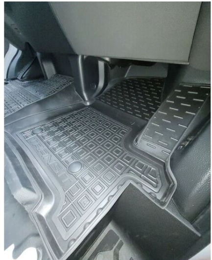 коврики салона Ford Transit 2014-> 1+1 борт 2,5см, с перемычкой 12084 - зображення 2