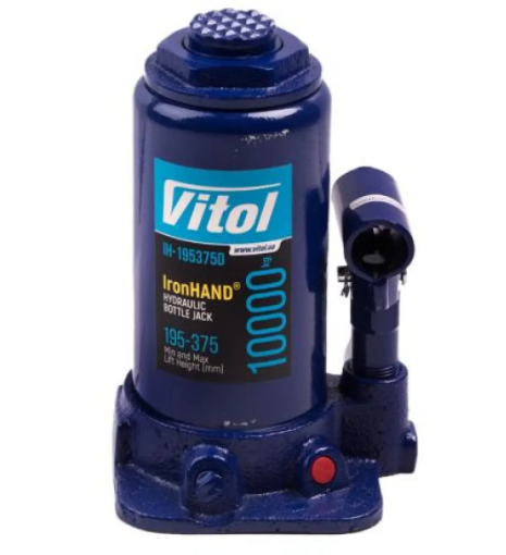 домкрат гидравл. 10Т 195-375мм  (коробка) Iron Hand