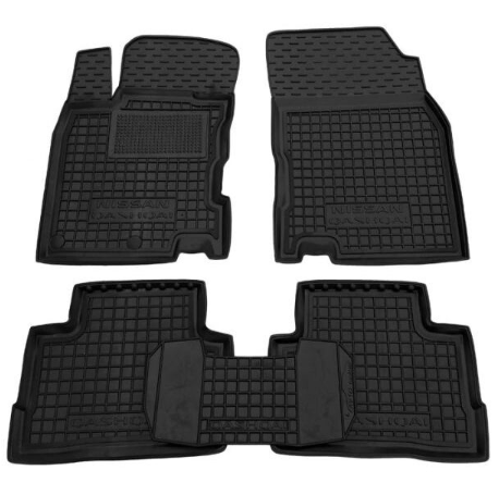 коврики салона Nissan Qashqai 2014->  борт 2,5см, с перемычкой