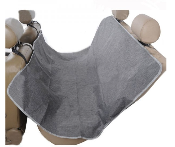 накидка на сиденье для перевозки животных 165х145см серая, на застежках Elegant