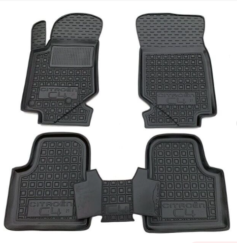 коврики салона Citroen С4 2020-> борт 2,5см, с перемычкой