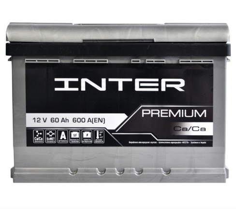 Аккумулятор  INTER  60Ач 600А Premium (L2) (1)