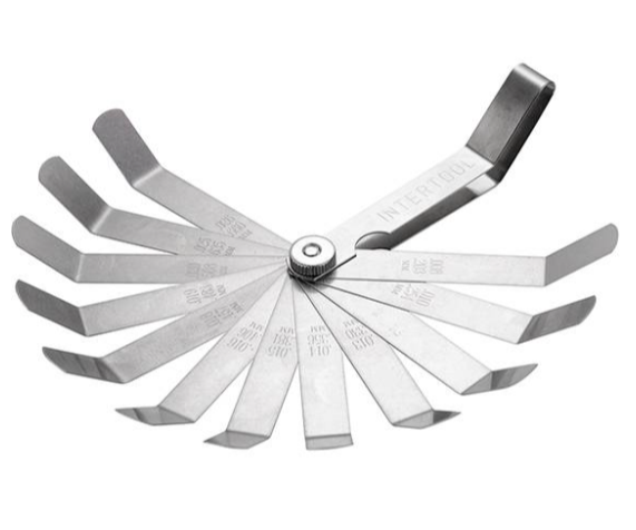 щуп клапанов (к-т) 16 размеров (0.127-0.508мм) согнутые AT-0006 - зображення 2