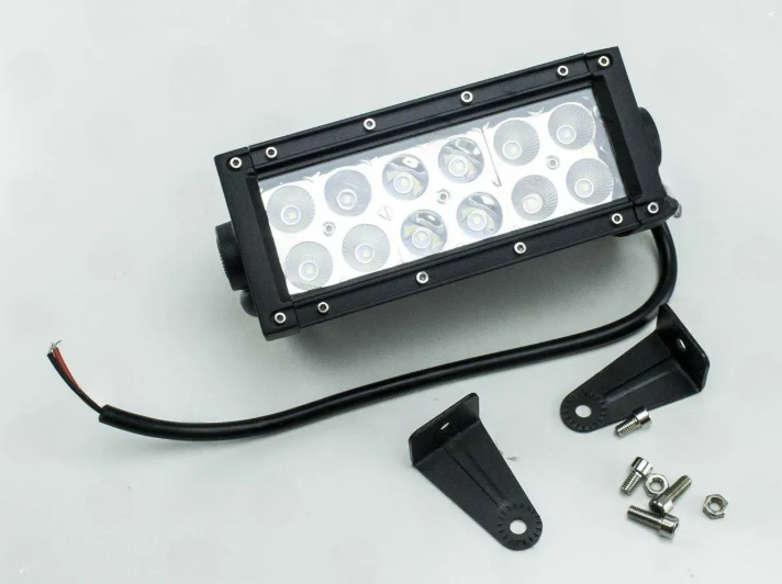 фара дополнительная LED  прямоуг. 195х80х85 (Д/В/Ш) 36W комбинированный CREE Aw-36W/S+F CREE - зображення 1