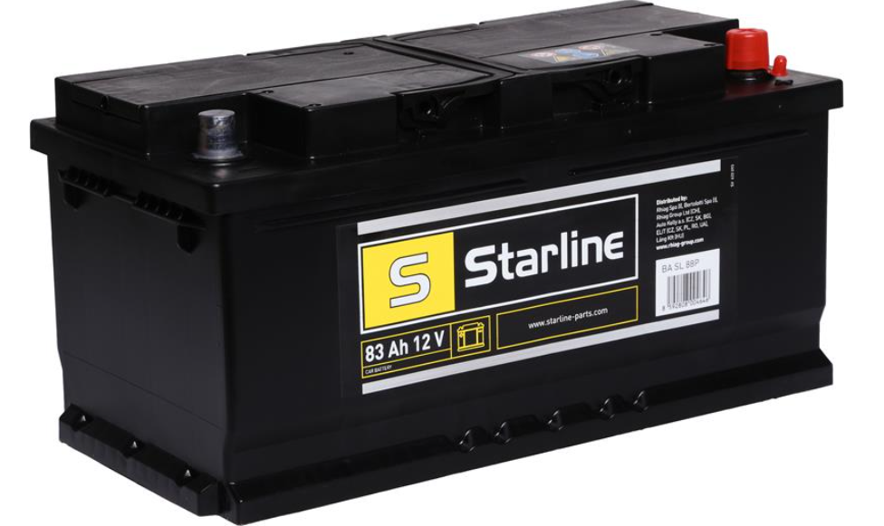 Аккумулятор STARLINE, R"+" 83Ah, En720 (353 x 175 x 190) правый "+", B13