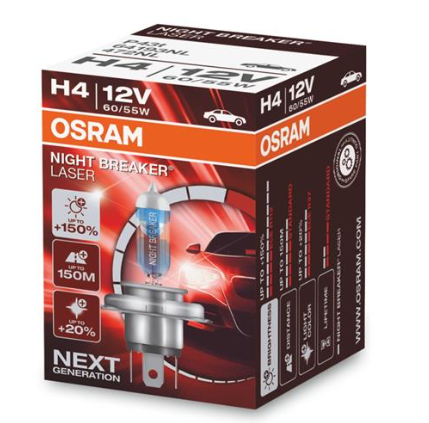 лампа H4 12V 60/55 (43) OSRAM Night Breaker Laser+150%