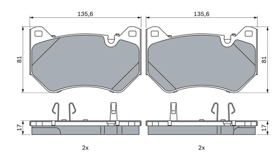 Гальмівні колодки дискові 0986424965 - зображення 3