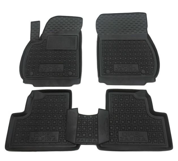 коврики салона Opel Zafira C-D 2011-> (мест)  борт 2,5см, с перемычкой