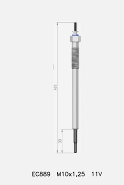 свеча накала Mitsubishi L200 Pajero IV 2.5/3.2 DI-D 05->  (ET.1 ECO by Denso)