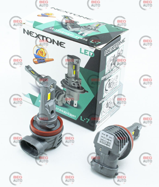 лампа LED H8/H9/H11/H16 12V Nextone 25W L7 6000K 6000L радиатор