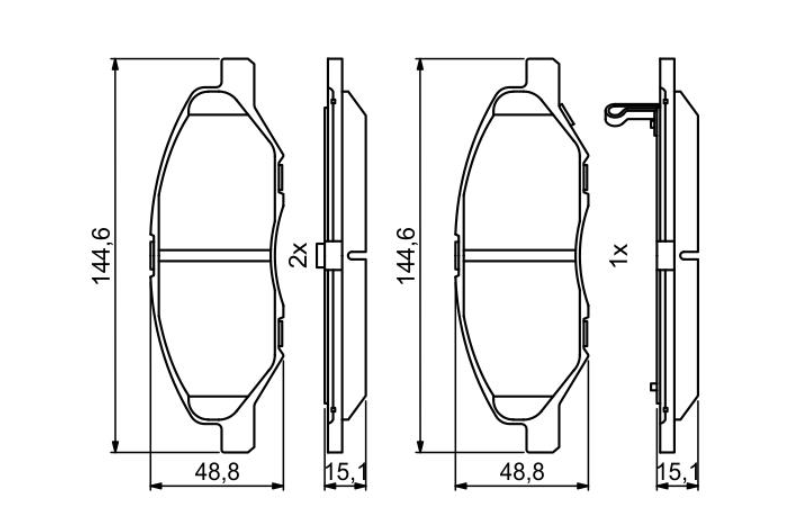 Гальмівні колодки дискові 0986494867 - зображення 4