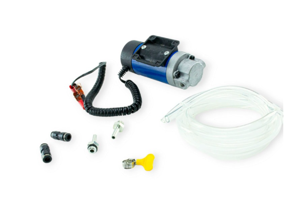 насос для перекачки/откачки масла из картера помповый  24В/ 4л/мин/100Вт/штуцер 8мм/2 шланга 291559 - зображення 2