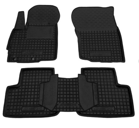 коврики салона Mitsubishi ASX 2010-> борт 2,5см, с перемычкой