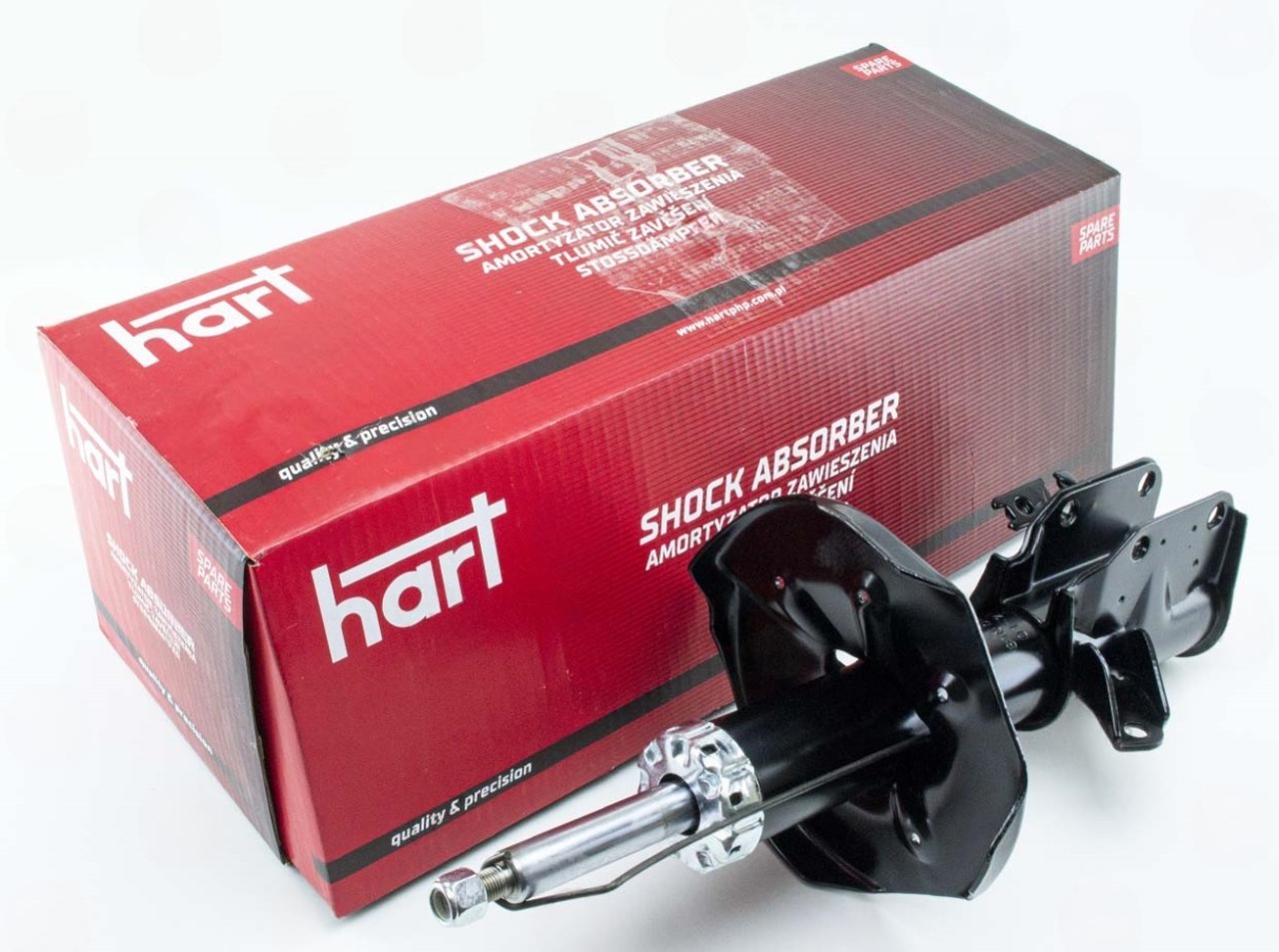 амортизатор пер. Mazda 323 (98-01) правый R  (HART)