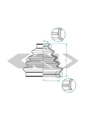 Пыльник привода колеса