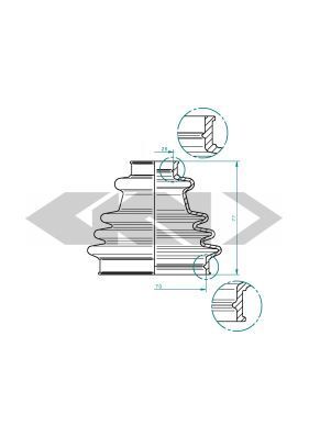 Пыльник привода колеса