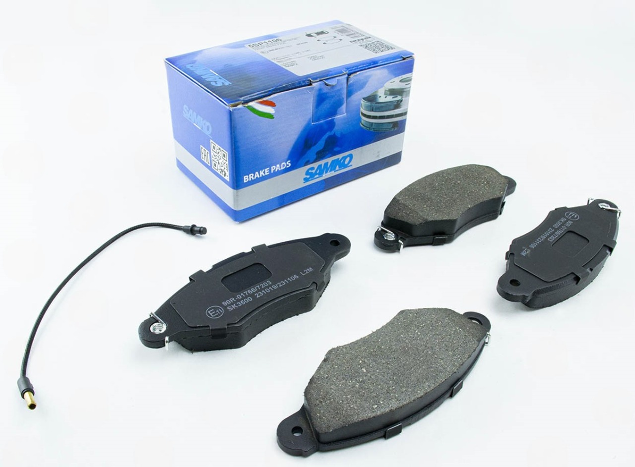 колод.торм. пер. Renault Kangoo (97-07), Peugeot 206  (LPR-Samko)