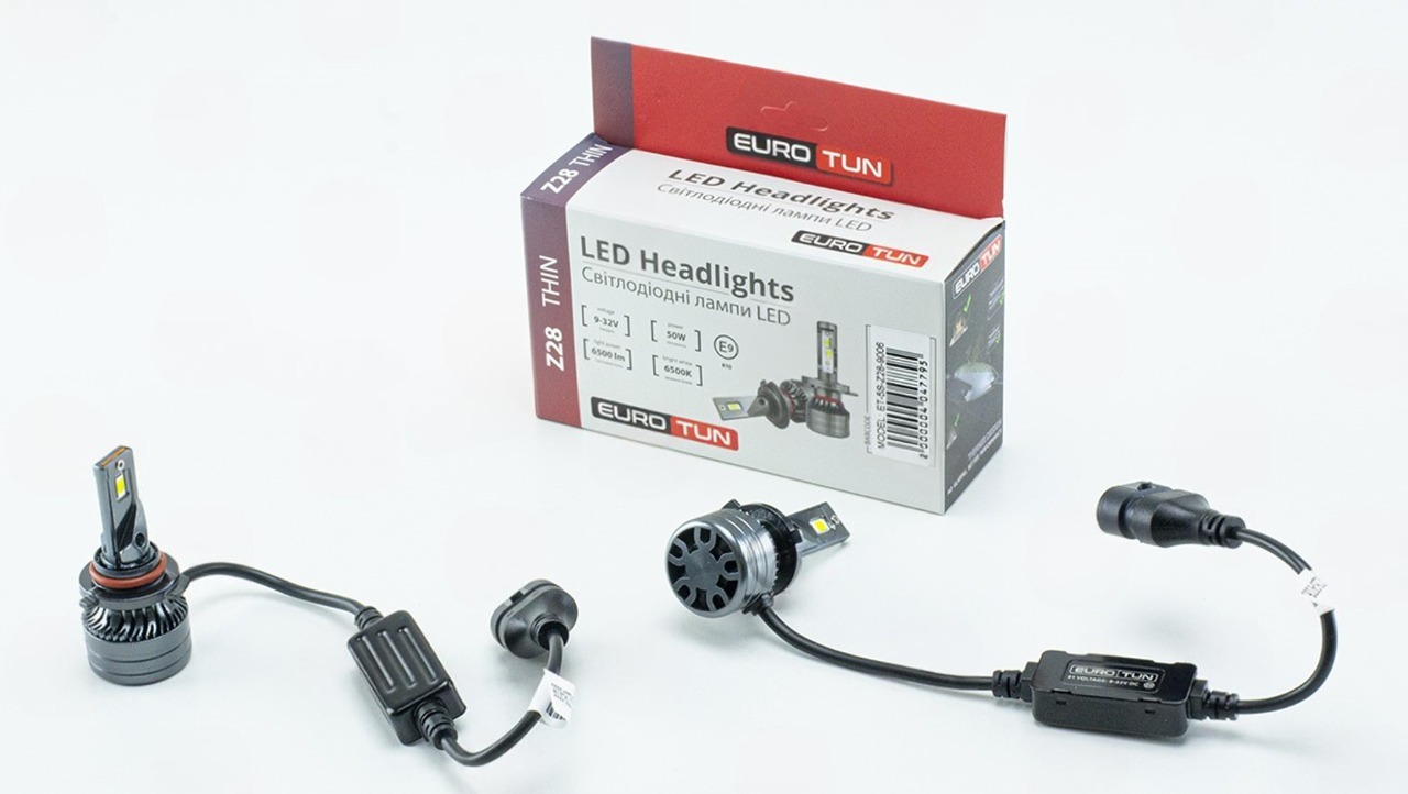 лампа LED HB4 12V-24V  50W EUROTUN Z28 6500L 6500K CAN BUS радиатор с вентилят.