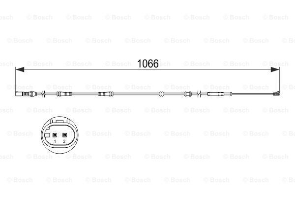 Датчик зносу гальмівних колодок 1987473501 - зображення 2