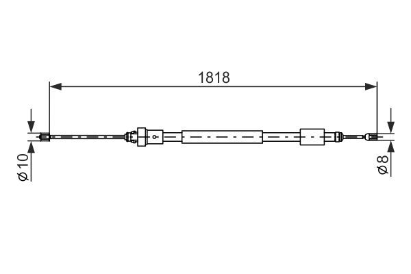 Трос ручного гальма 1987477577 - зображення 6