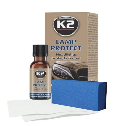 полироль востановитель фар K2 Lamp Protect + апликатор и 2 салфетки (10мл)