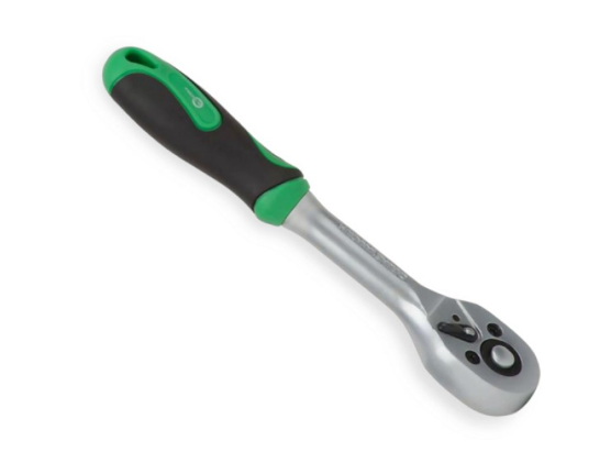 трещетка с квадратом   1/4" 72 зуба 165 мм CrV Intertool HT-2124 - зображення 2