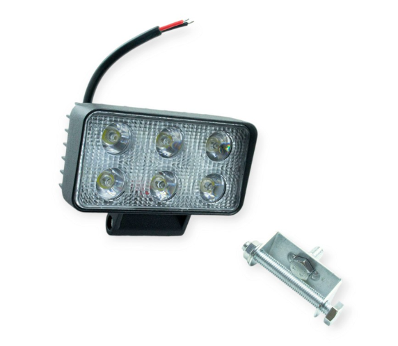 фара дополнительная LED  прямоуг. 106х55х35 (Д/В/Ш) 12W дальний CREE (выпис. кратно 2) 09Ty-18W (L11*W7*3crn) - зображення 1
