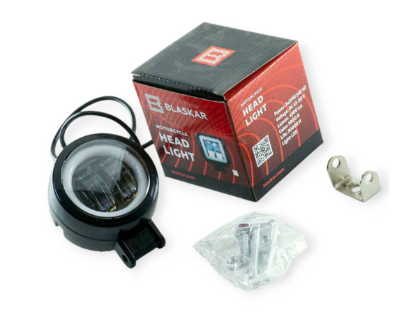 фара дополнительная LED  круглая  70х50 (Дм/Ш) 20W CREE дальний+ДХО