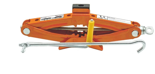 домкрат ромбовый   1Т   100-350мм  резиновая опора Elegant