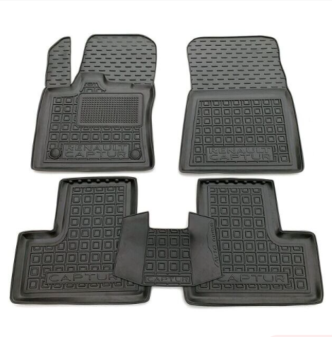 коврики салона Renault Captur 2021-> борт 2,5см, с перемычкой