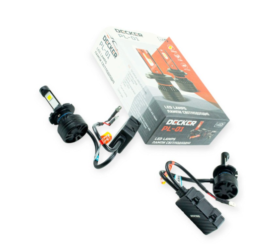 лампа LED D2 12V PL-01 5500K 10000L радиатор c вентилятором+обманка