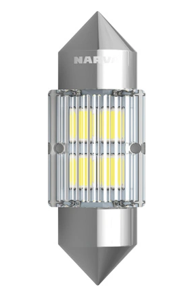 Лампа светодиодная AC лазер. 12-10 WHITE  0,6W 30мм 6000K Narva