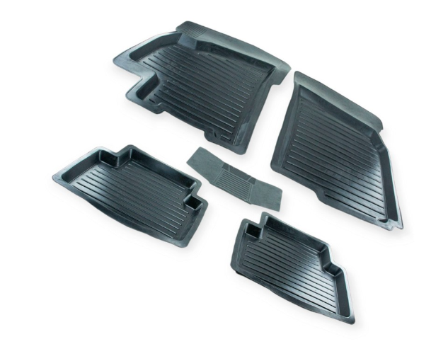 коврики салона Daewoo Lanos  борт 4см, с перемычкой Дубно