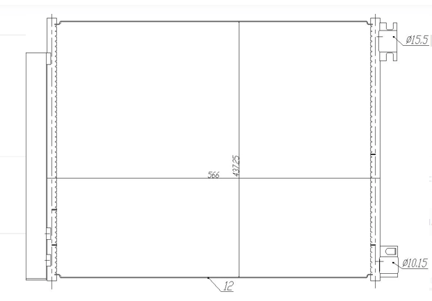 радиатор кондиционера Renault Megane IV, Scenic IV 15->  (HART)