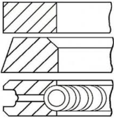 Комплект кілець на поршень