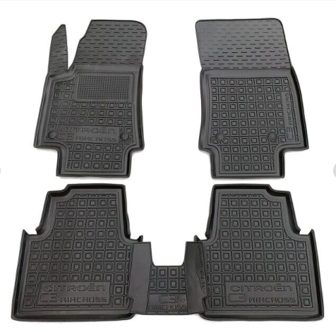 коврики салона Citroen С3 Aircross 2017-> борт 2,5см, с перемычкой