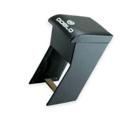 подлокотник Fiat Doblo  черный  с вышивкой (кожзам)