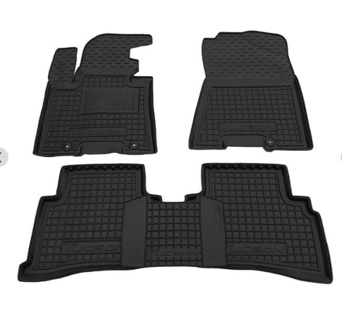 коврики салона Hyundai Tucson III 2015-2020  борт 2,5см, с перемычкой