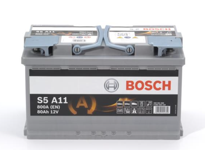 Аккумулятор Bosch S5 AGM 80Ah, EN 800 правый "+" 315x175x190 (ДхШхВ) с-ма START-STOP